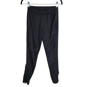 Adidas Climacool Pants XS 4-6 Women Black Running Ankle Zip 3 Stripe Performance